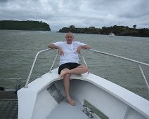 Antigua 027  Relaxing before we head around coast to where the water was VERY choppy.