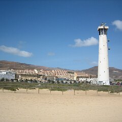 A look back at the hotel from the beach.