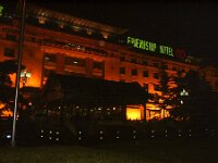 friendshiphotel  A nighttime view of the Friendship hotel in Beijing