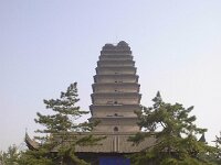 goosegardens  The pagoda at Goose Gardens. Nice view if you can stand the climb up the rickety The pagoda at Goose Gardens. Nice view if you can stand the climb up the rickety stairs!  You can see the damage to the top of the roof and to the edges, caused by the two earthquakes that have hit the building. Walking in front are Farmer Dave and Scottish Kathy
